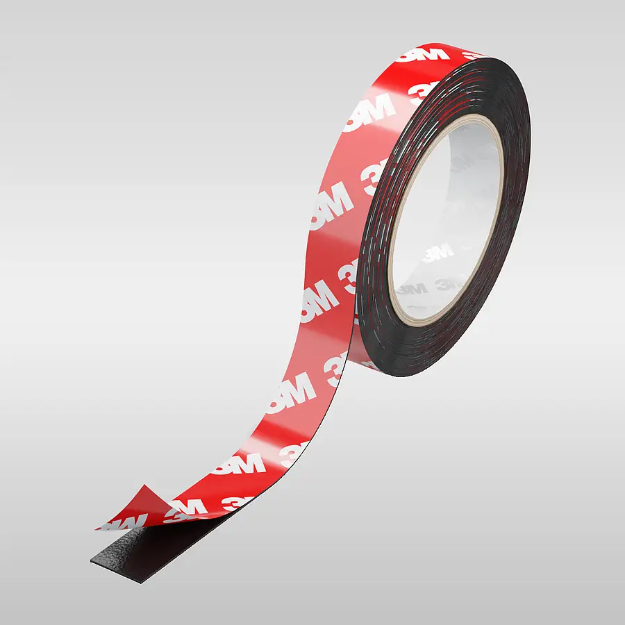 Illustration of a double-sided adhesive tape roll