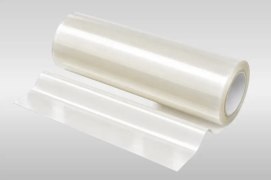 Roll of single-sided film tape as possible input material