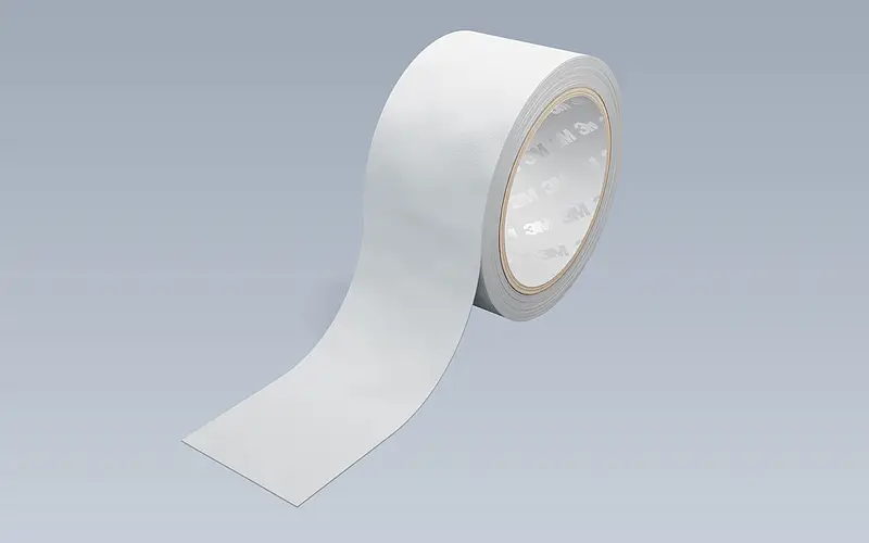 Illustration of a finished converted adhesive tape roll