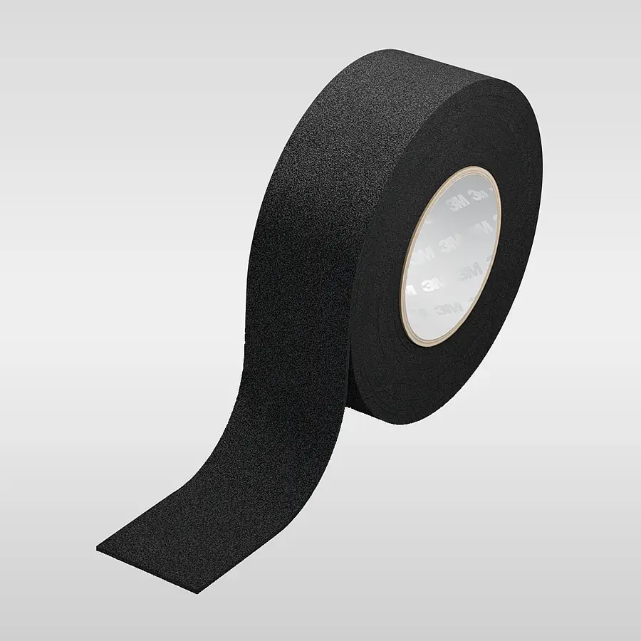 Illustration of a dark self-adhesive foam roll