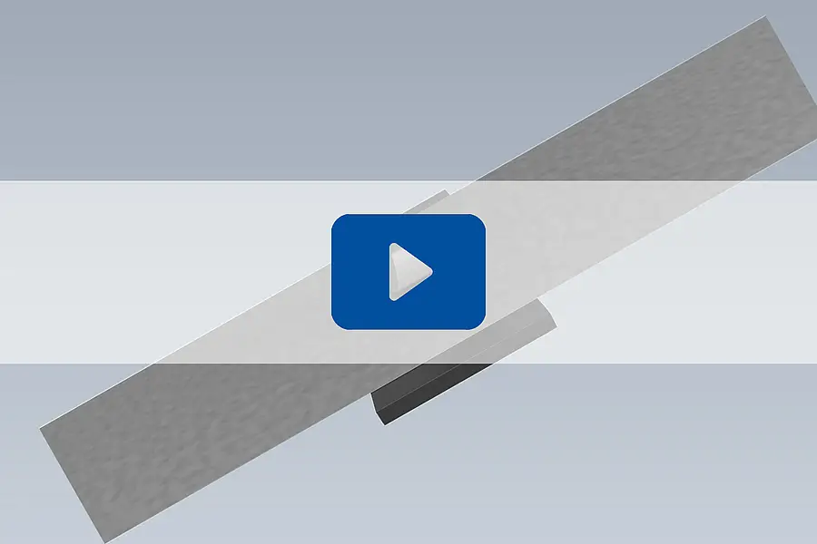 Illustration of a sanding belt joint being pressed
