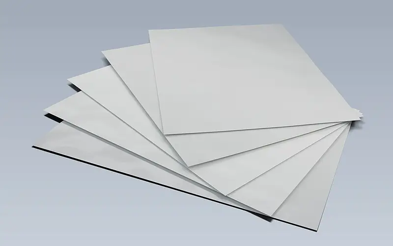 Several foil sheets of different dimensions as a possible delivery format