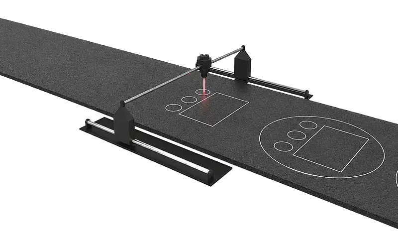 Isolated illustration of foam contours used to discuss the execution